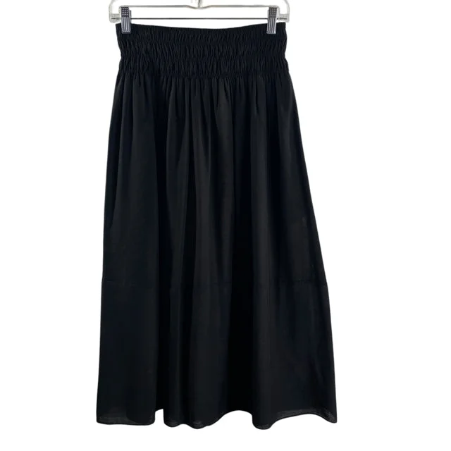 VINCE Size SMALL Black Full NWT SKIRT chiffon skirt flowing