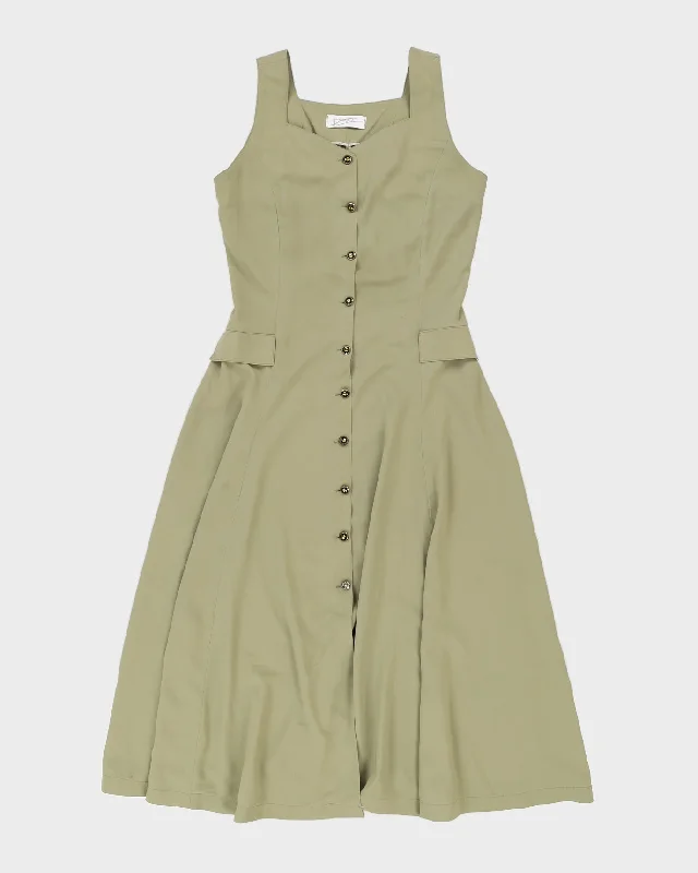 Vintage Khaki Summer Dress - S Tunics Luxurious high-end