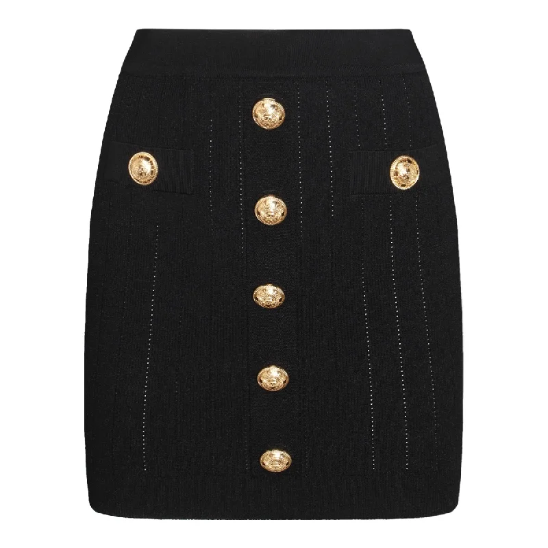 Balmain Skirts Black denim skirt classic