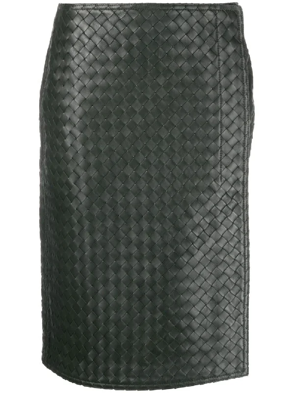 Bottega Veneta Skirts Green linen skirt airy