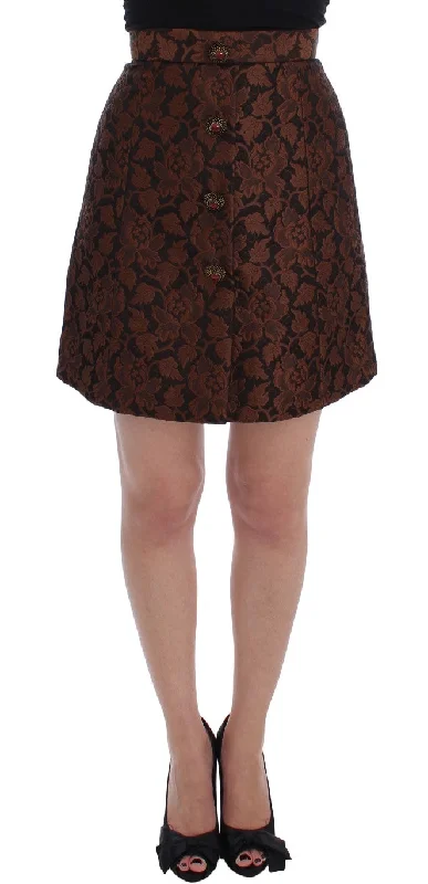 Elegant Brocade Bubble Skirt velvet skirt plush