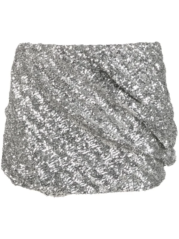 The Attico Skirts Silver seamless skirt comfort