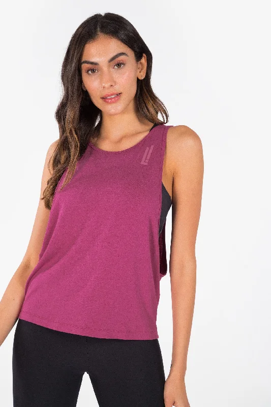 L! Cut Back Tank Top halter tank top