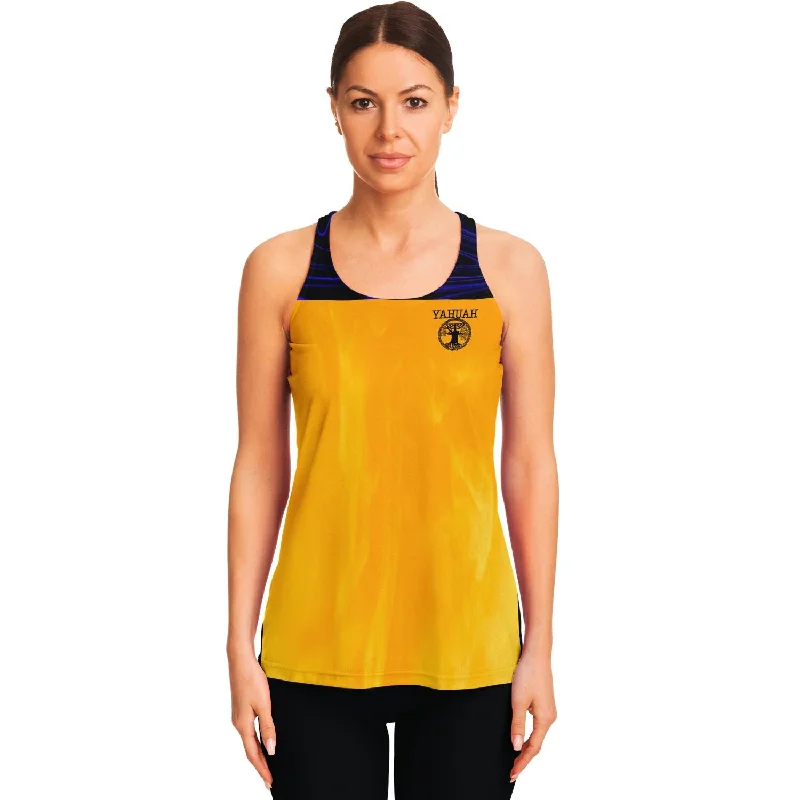 Yahuah-Tree of Life 02-02 Elect Ladies Designer Flowy Racerback Tank Top sequin tank top Yahuah-Tree of Life 02-02 Elect Ladies Designer Flowy Racerback Tank Top sequin tank top