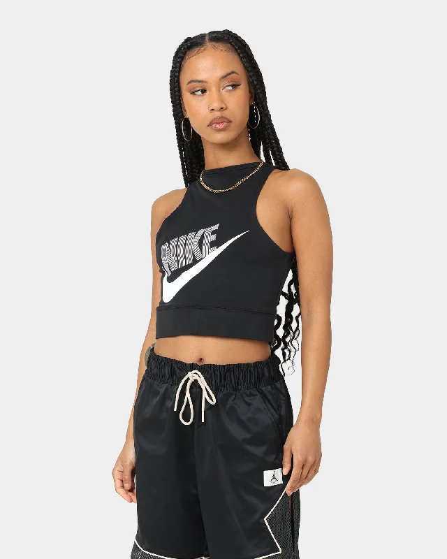 Nike Women's Crop Dance Tank Black/Black essential tank top