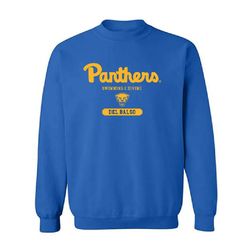 Pittsburgh - NCAA Women's Swimming & Diving : Parker Del Balso - Crewneck Sweatshirt Classic Shersey Hoodie with Cropped Fit Short Trendy Pittsburgh - NCAA Women's Swimming & Diving : Parker Del Balso - Crewneck Sweatshirt Classic Shersey Hoodie with Cropped Fit Short Trendy