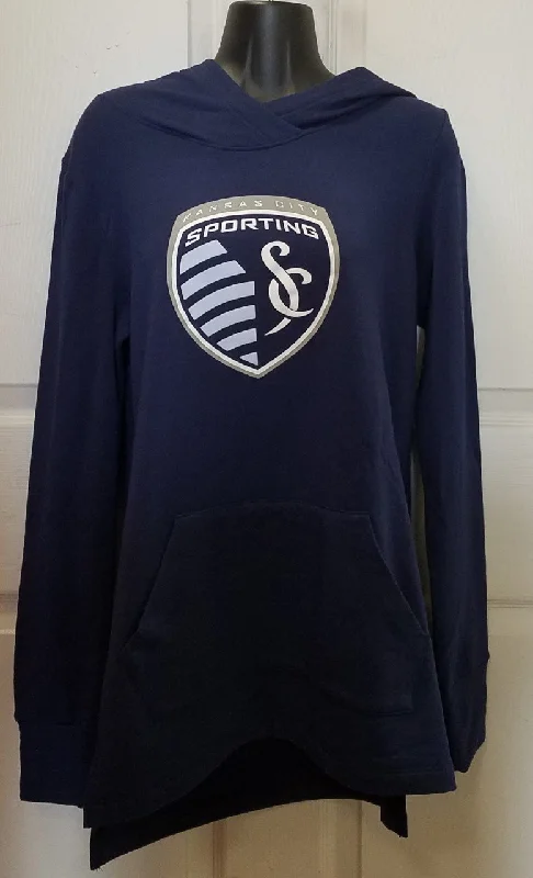 Sporting Kansas City Versalux Pullover Hoodie by Fanatics Oversized Hoodie Comfort Casual