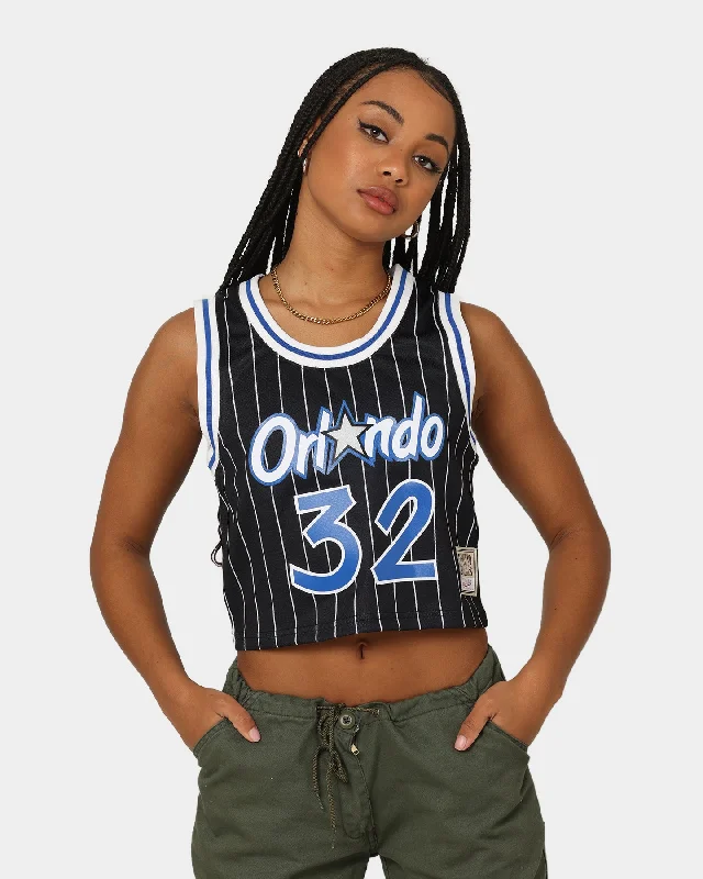 Mitchell & Ness Women's Orlando Magic Shaquille O'Neal #32 '95-'96 N & N Crop Tank Black lounge tank top