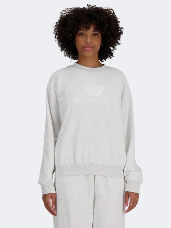 New Balance Essentials Ft Logo Women Lifestyle Sweatshirt Ash Heather Hoodie with Drawcord Adjustable Secure New Balance Essentials Ft Logo Women Lifestyle Sweatshirt Ash Heather Hoodie with Drawcord Adjustable Secure