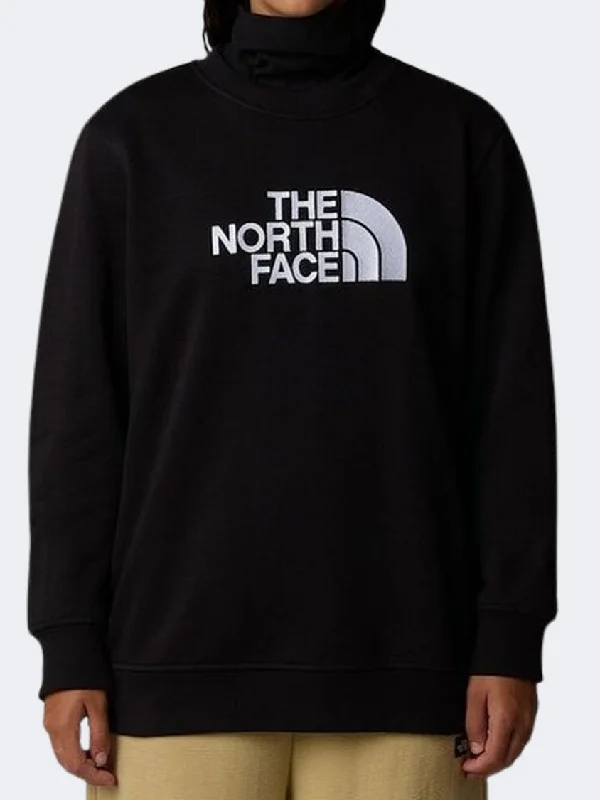 The North Face Drew Peak Women Lifestyle Sweatshirt Black Hoodie with Full-Zip Functional Layering The North Face Drew Peak Women Lifestyle Sweatshirt Black Hoodie with Full-Zip Functional Layering
