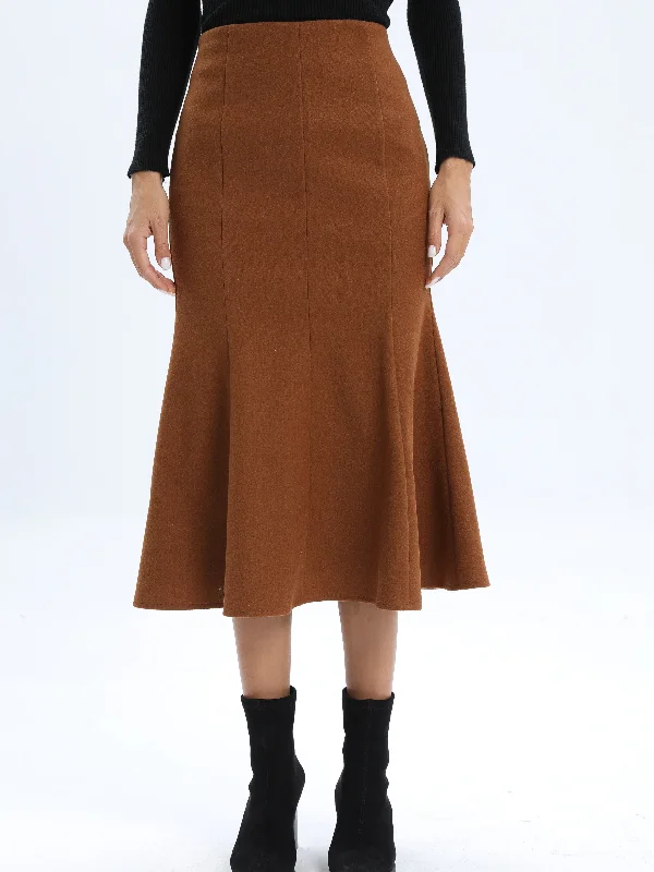 Women's Fashion Lantern Solid Skirts corduroy skirt durable