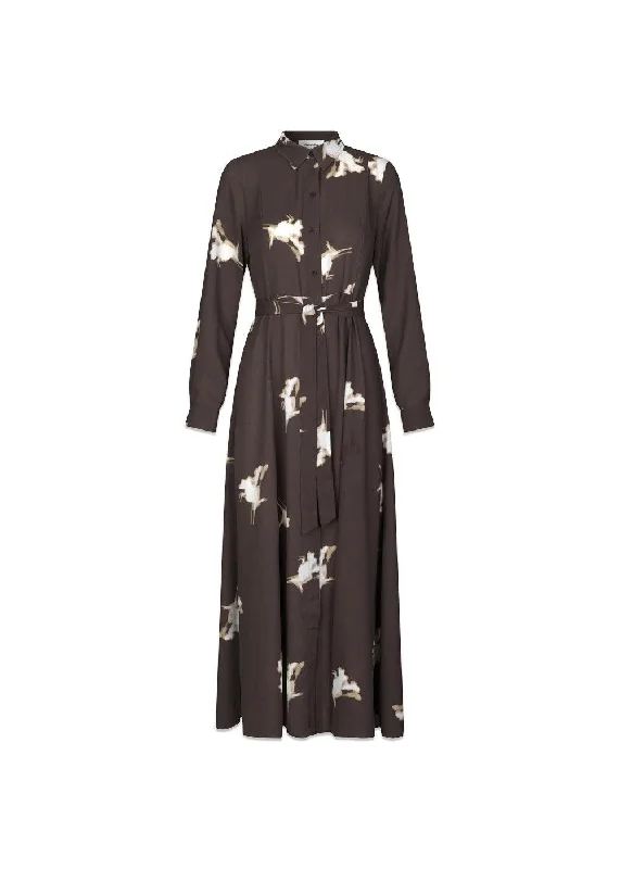 GomoMD print dress - Chocolate Fleur Tunics Essential wardrobe