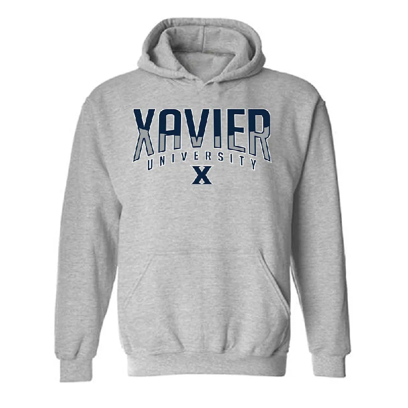 Xavier - NCAA Women's Swimming & Diving : Erin Ritz - Hooded Sweatshirt Classic Shersey Hoodie with Elastic Waist Stretchable Comfortable Xavier - NCAA Women's Swimming & Diving : Erin Ritz - Hooded Sweatshirt Classic Shersey Hoodie with Elastic Waist Stretchable Comfortable