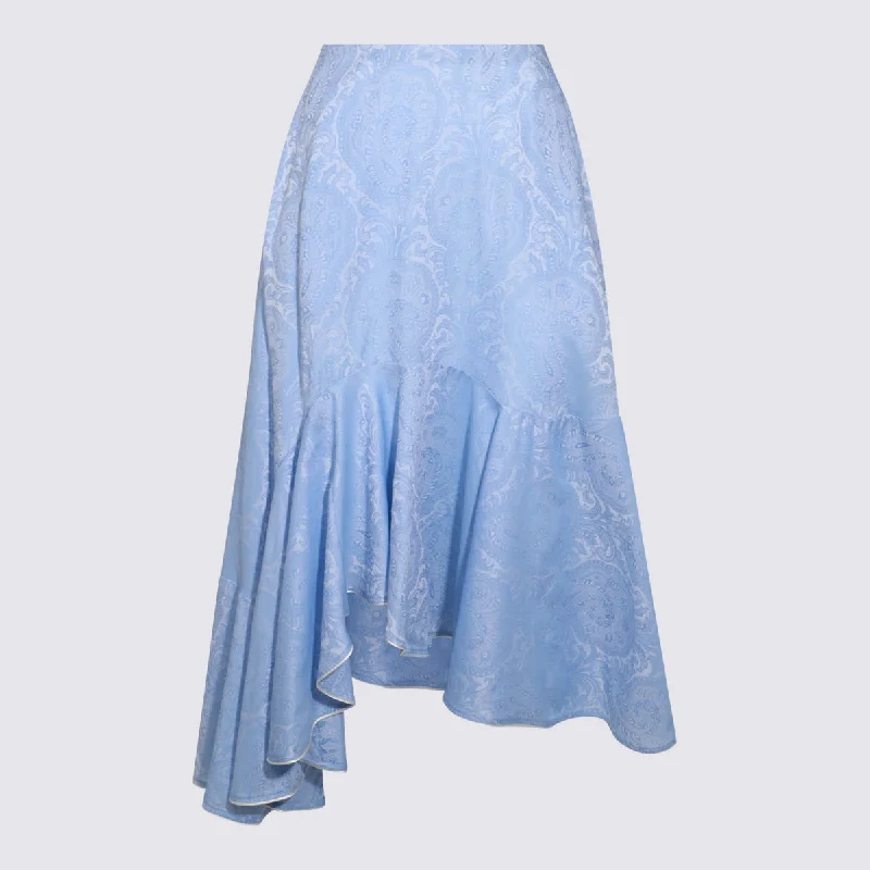 Etro Skirts Blue modal blend skirt