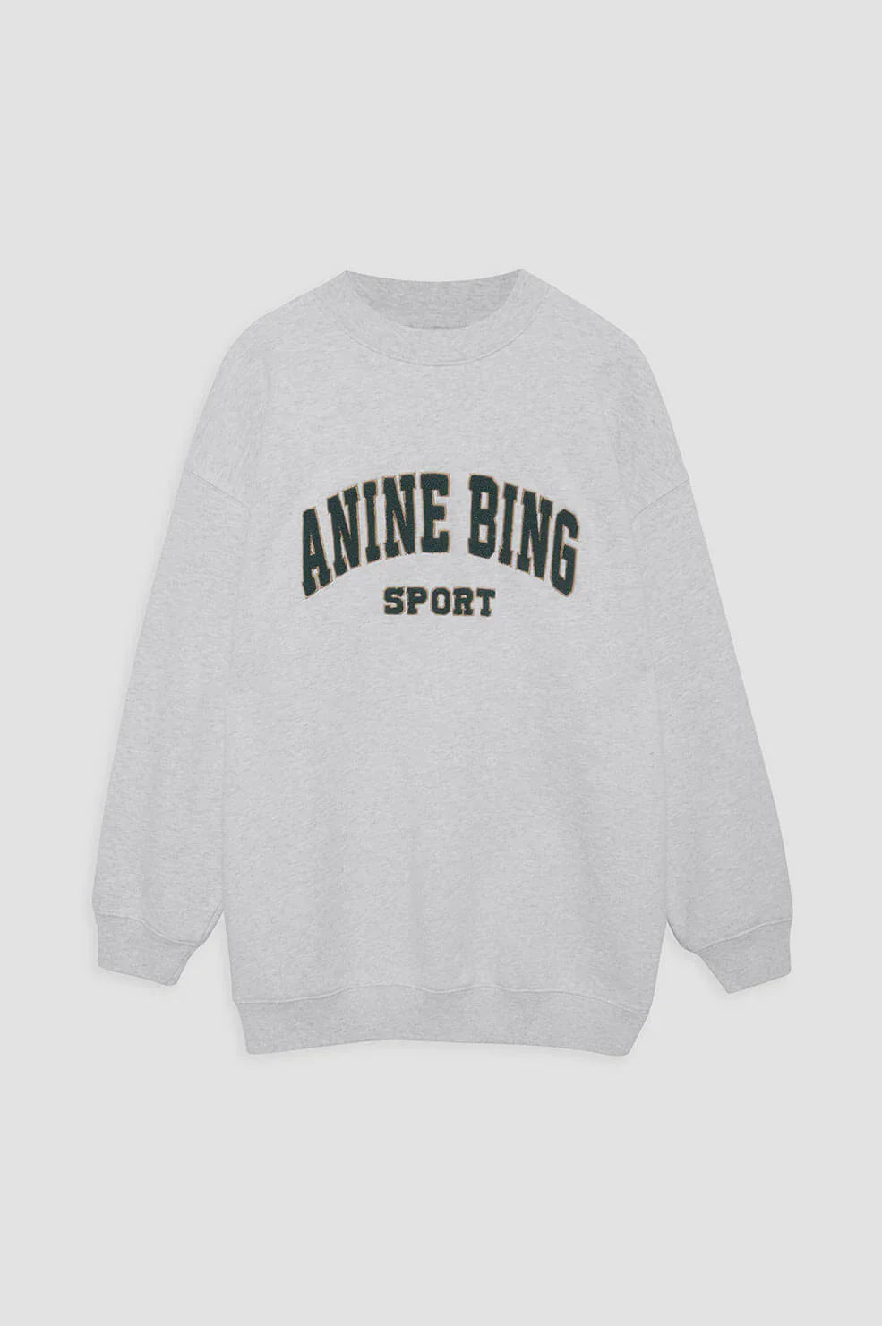 TYLER SWEATSHIRT - HEATHER GREY & GREEN Hoodie with Gradient Ombre Colorful