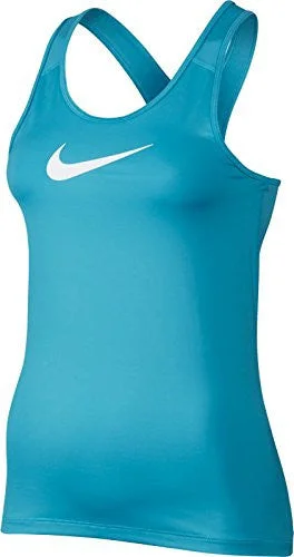 Nike Women's Pro Athletic Tank Top Lt Blue Fury/White (S, 447 Lt Blue Fury) soft tank top Nike Women's Pro Athletic Tank Top Lt Blue Fury/White (S, 447 Lt Blue Fury) soft tank top