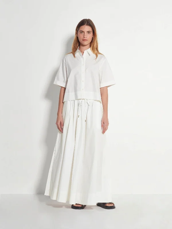 Kev Skirt (Organic Cotton) White cashmere skirt plush
