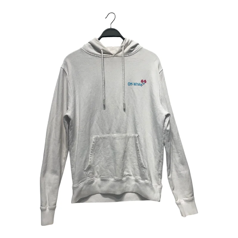 OFF-WHITE/Hoodie/S/Cotton/WHT/Off White paln Tree Hoodie with Pocket Utility Practical OFF-WHITE/Hoodie/S/Cotton/WHT/Off White paln Tree Hoodie with Pocket Utility Practical