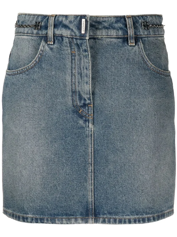 Givenchy Skirts Clear Blue elastic waist skirt