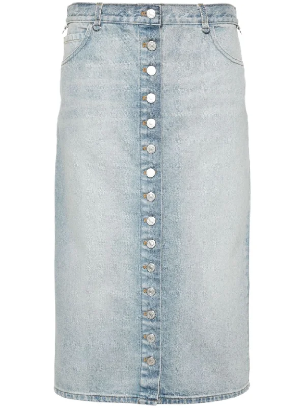 Courreges Pre Skirts Clear Blue wrap skirt elegant