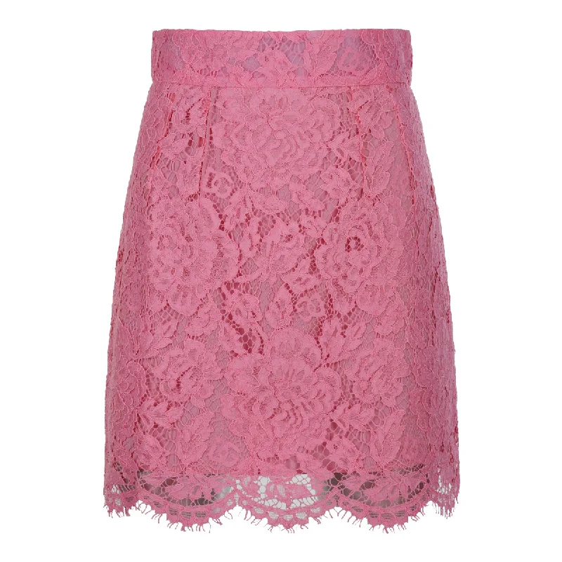 Dolce & Gabbana Skirts Pink leather skirt durable