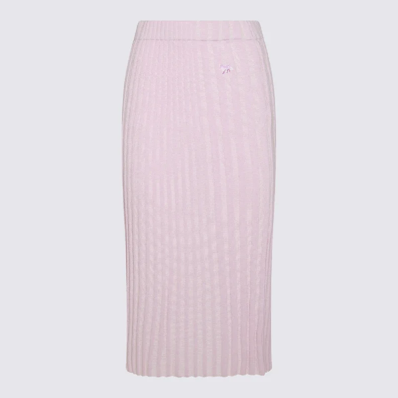 Maison Kitsune' Skirts Purple lace skirt feminine