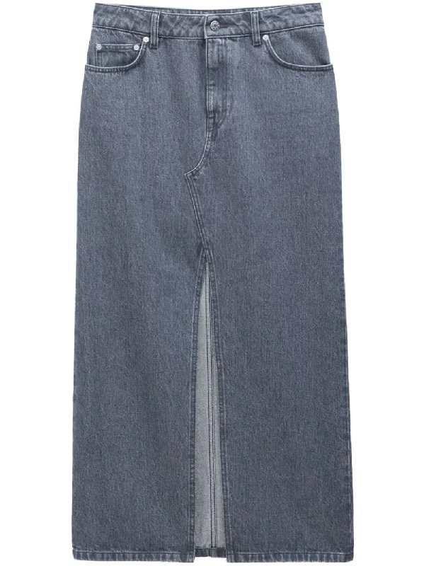 Filippa K Skirts Grey tiered skirt playful