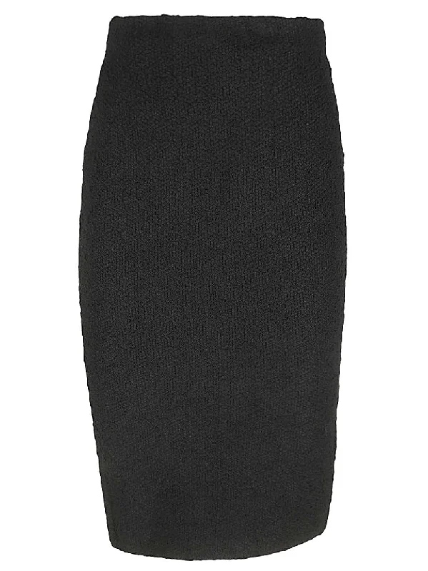 Bottega Veneta Skirts Black cashmere skirt fine