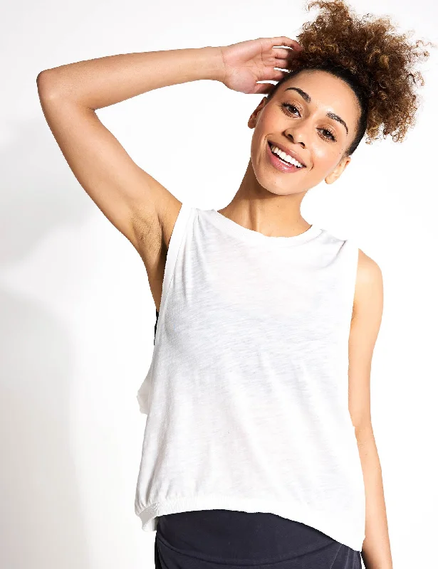 Love Tank - White workout tank top