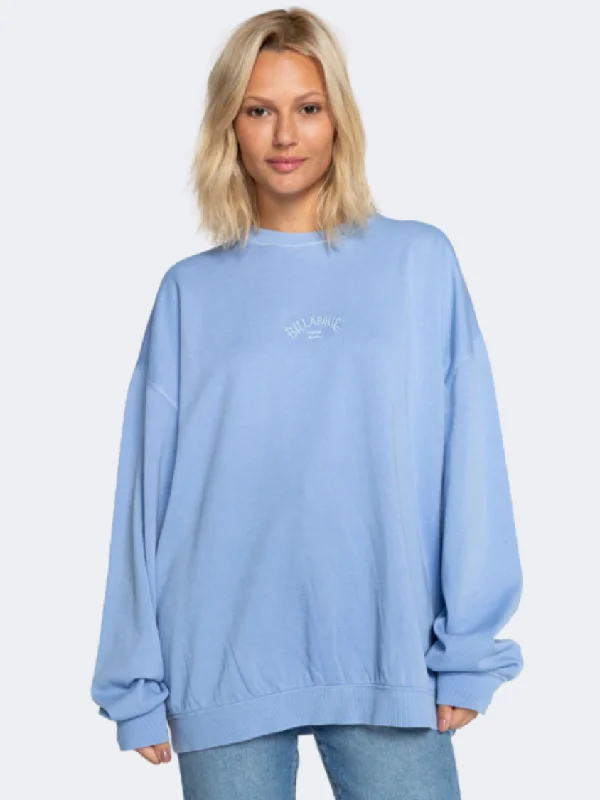 Billabong Ride In Legacy Women Lifestyle Sweatshirt Outta The Blue Hoodie with Ribbed Neckline Snug Warm Billabong Ride In Legacy Women Lifestyle Sweatshirt Outta The Blue Hoodie with Ribbed Neckline Snug Warm