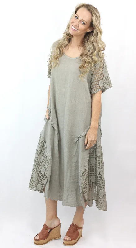 VERSITY Linen dress Tunics Chic elegant