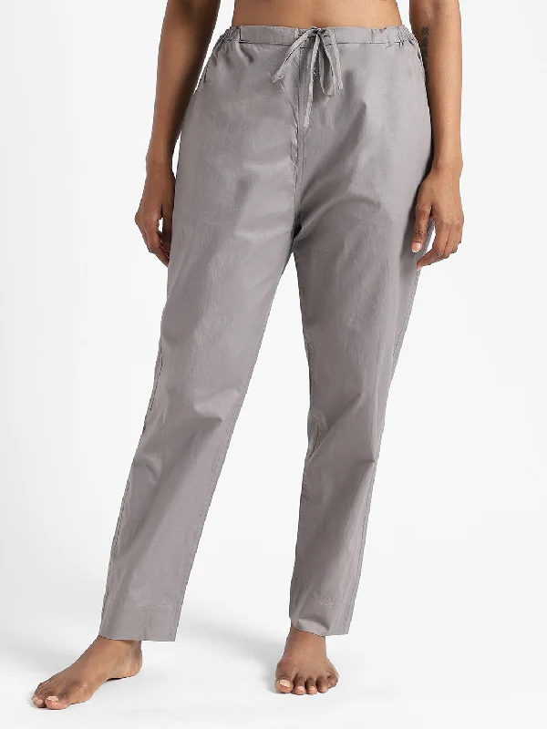 LivBio Women's Pants | Iron Grey | 100% Organic Cotton | Naturally Dyed Trousers | Slim Fit Trousers New Arrival LivBio Women's Pants | Iron Grey | 100% Organic Cotton | Naturally Dyed Trousers | Slim Fit Trousers New Arrival
