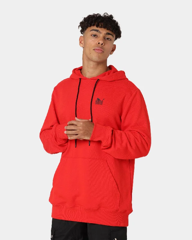 Puma Puma X TMC Every Day Hussle Hoodie High Risk Red Hoodie with Longline Fit Extended Stylish