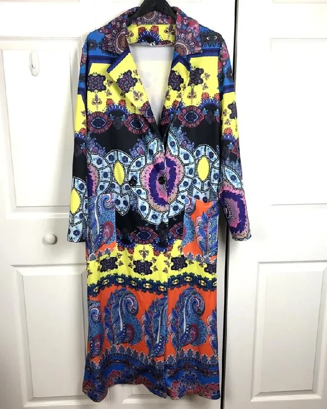 Womens Two Button Light Weight Long Jacket Modern Vintage Boho Print 2XL 005630899 Striped Jacket Polka Dot Jacket Floral Jacket Womens Two Button Light Weight Long Jacket Modern Vintage Boho Print 2XL 005630899 Striped Jacket Polka Dot Jacket Floral Jacket