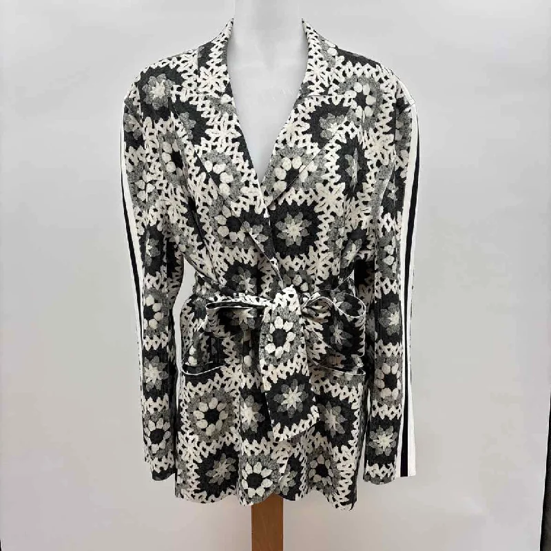 Norma Kamali Women's Size L Green Print Jacket Trench Coat Raincoat Waterproof Jacket Norma Kamali Women's Size L Green Print Jacket Trench Coat Raincoat Waterproof Jacket