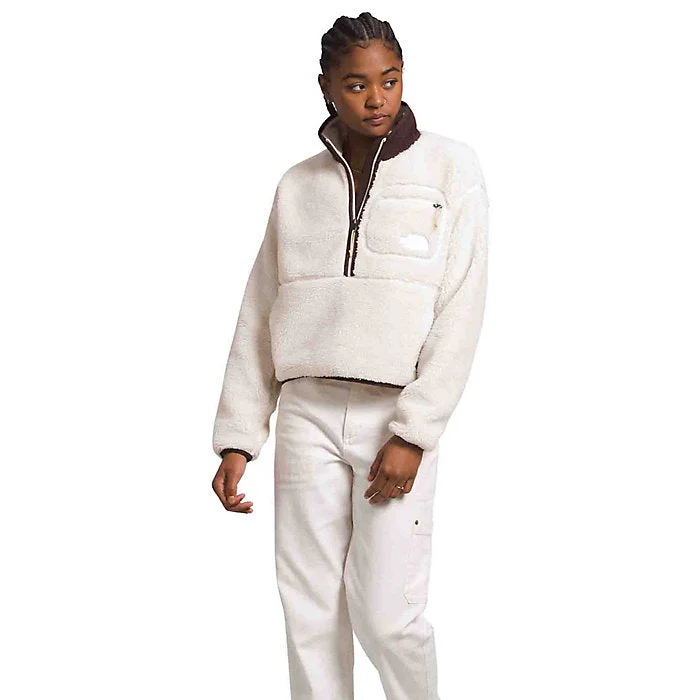 Women's The North Face | Extreme Pile Pullover | Gardenia White High Neck Pullover