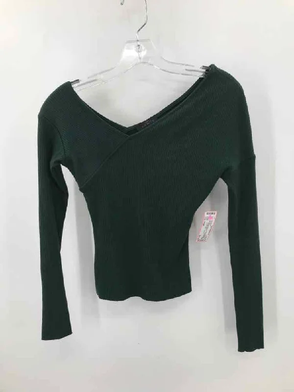 Pre-Owned The Range Green Size Small Sweater Soft Cozy Warm