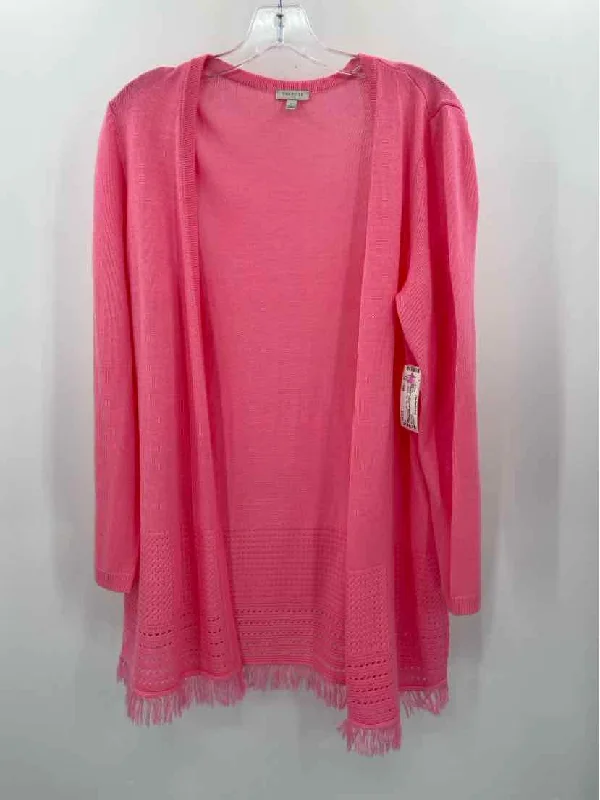 Pre-Owned Talbots Pink Size Large Long Sweater Boxy Sweater Fitted Sweater A-Line