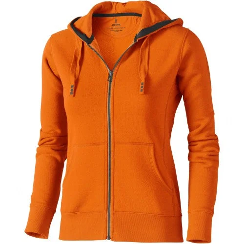 Elevate Womens/Ladies Arora Hooded Full Zip Sweater Stretchy Elastic Breathable