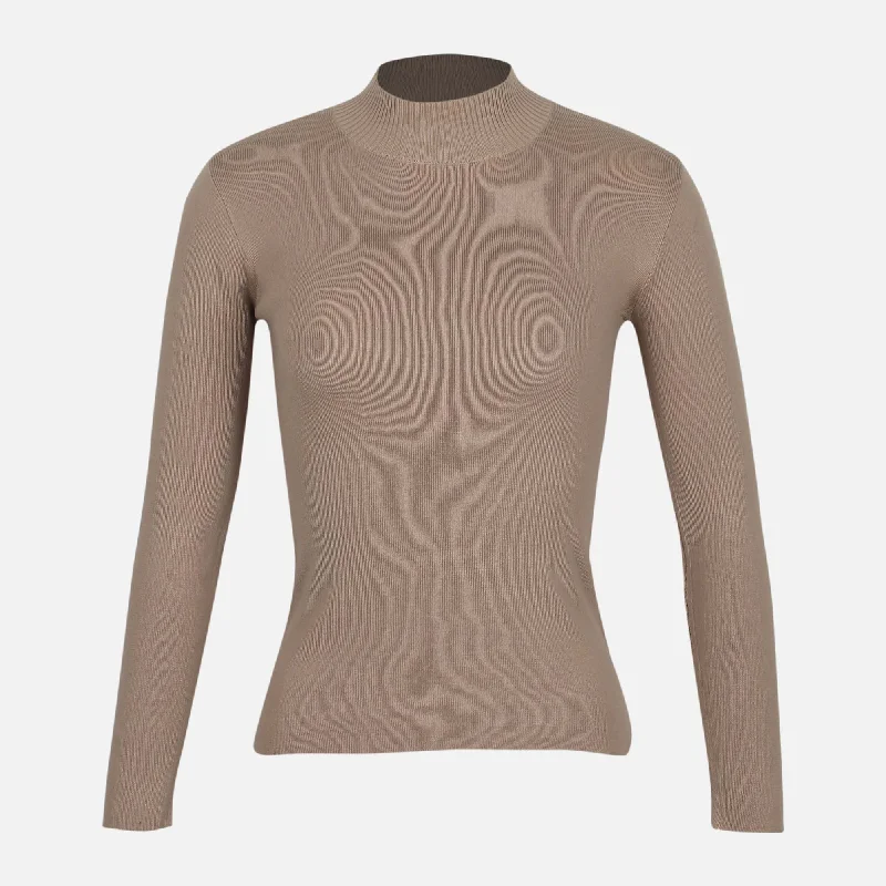 LADIES LONG SLEEVE SWEATER Lace Blend Ribbed Blend Corduroy Blend