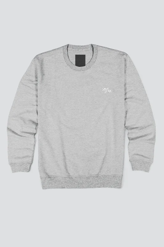 Light Grey New York V2 Chest Logo Sweatshirt Hoodie with Reflective Safety Nightwear