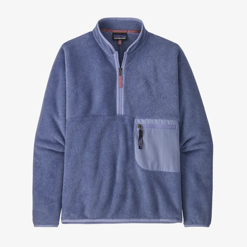 Women's Patagonia | Re-Tool Fleece 1/2 Zip Pullover | Current Blue Shawl Collar Sweater