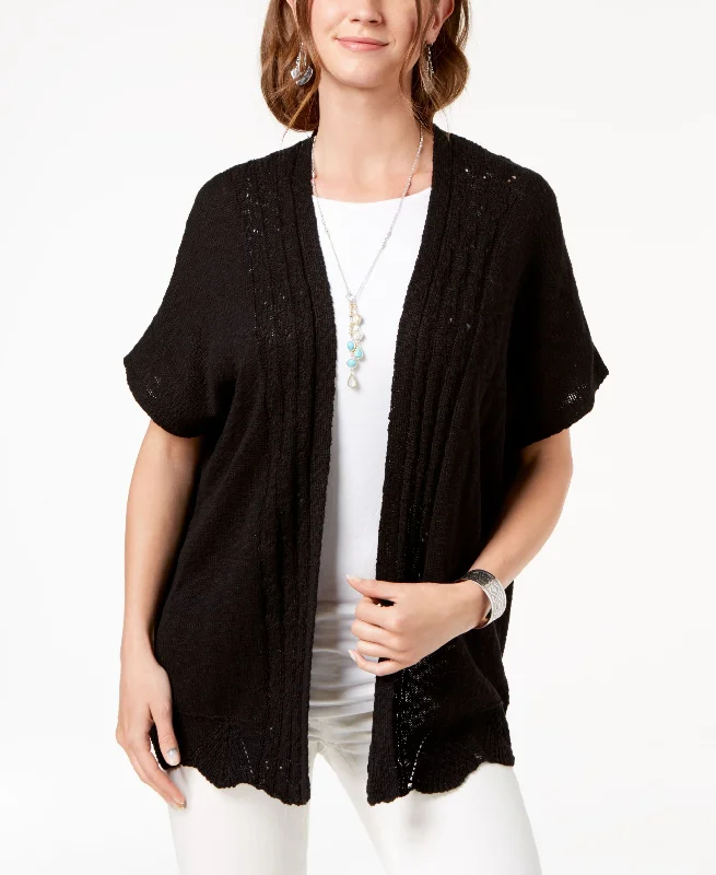 Style & Co Petite Kimono Cardigan Beaded Cardigan Sequined Faux Fur