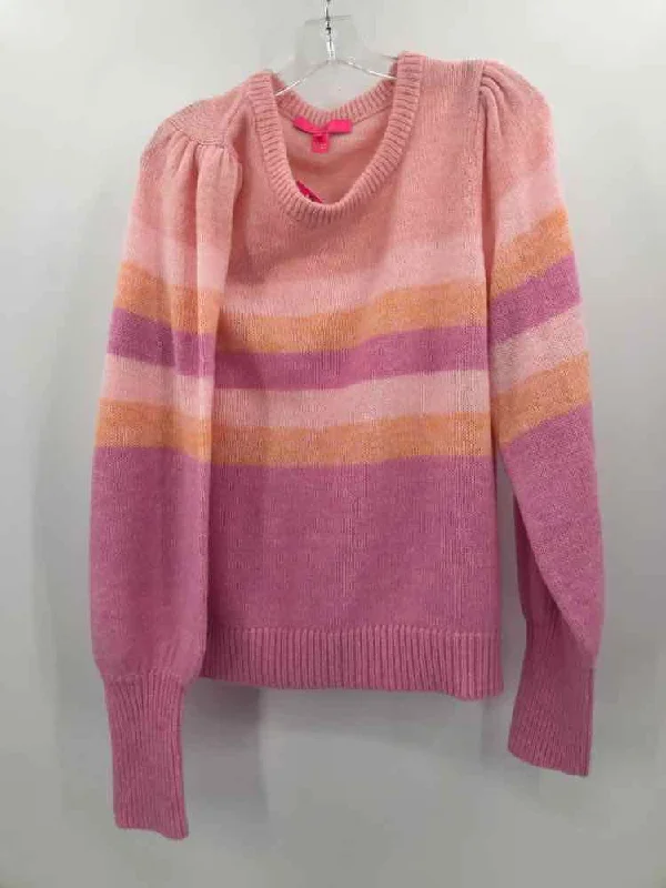 Pre-Owned Lilly Pulitzer Pink Size Large Sweater Anti-Pilling Anti-Shrink Durable