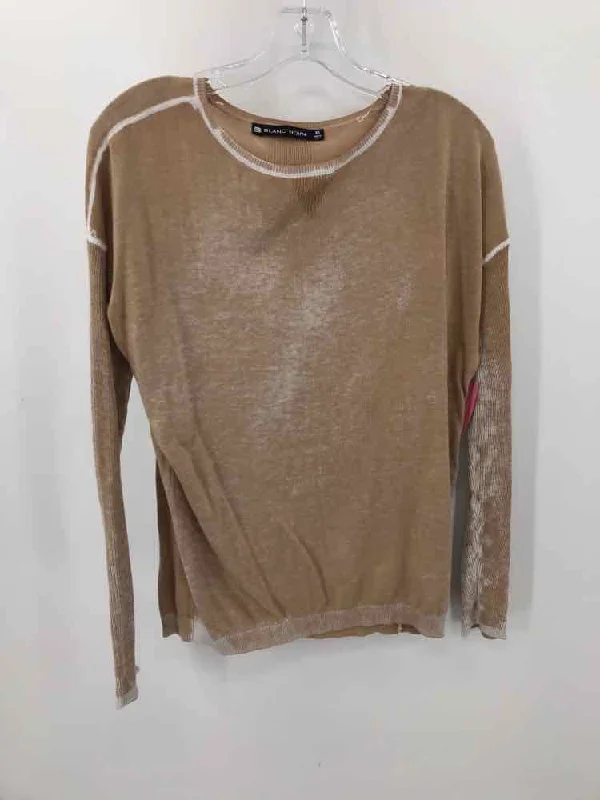 Pre-Owned Blanc Noir Tan Size XS Sweater Anti-Pilling Anti-Shrink Durable