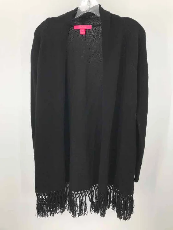 Pre-Owned Lilly Pulitzer Black Size Medium Cardigan Sweater Casual Formal Business