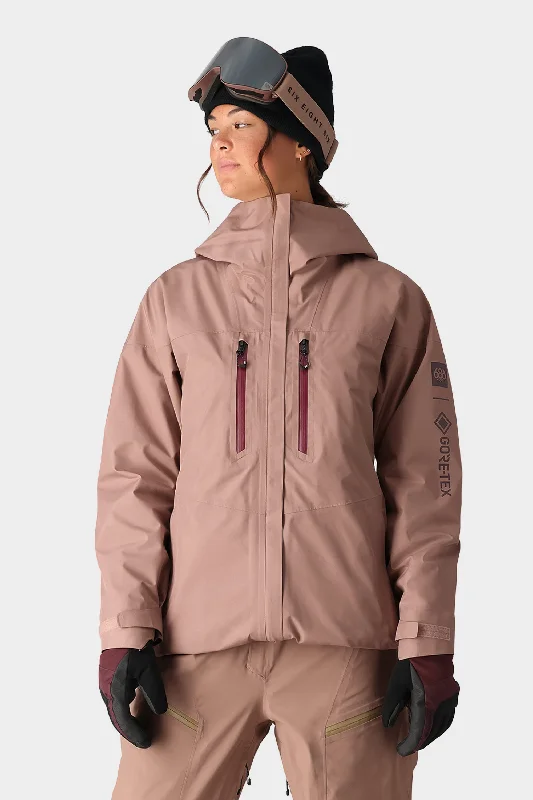 686 Women's GORE-TEX Skyline Shell Jacket Zippered Jacket Buttoned Jacket Snapped Jacket