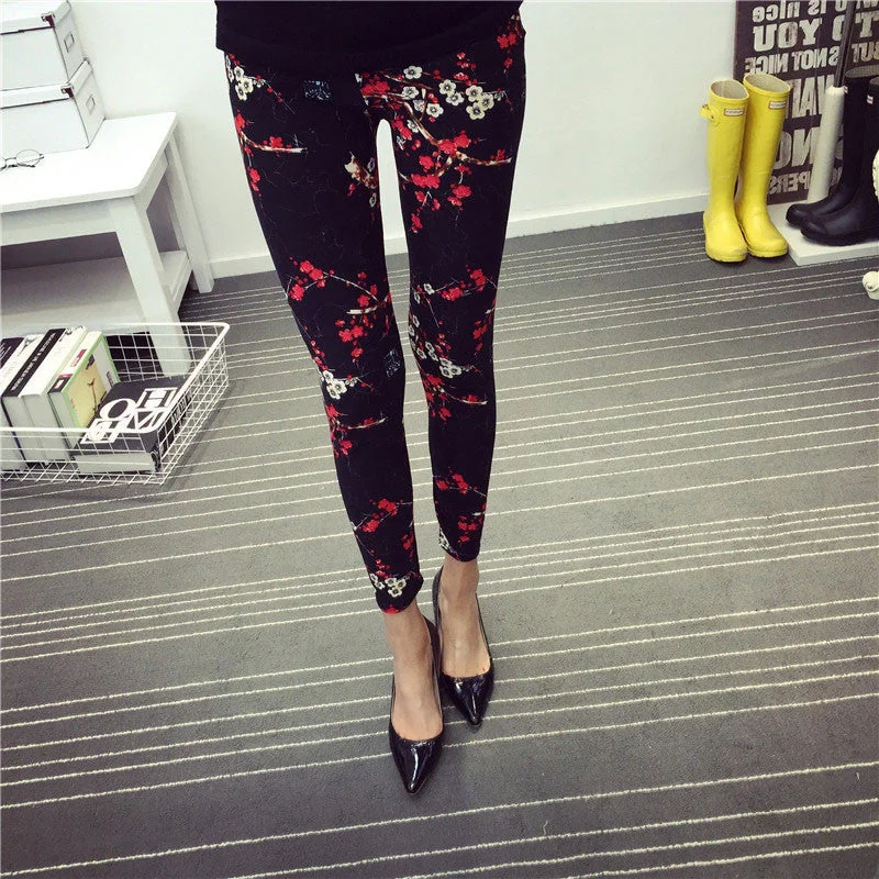 Fashion Casual Cotton BRUSHED Black Milk Leggings Pants Female Elastic Plaid Graffiti Leggings Trousers Women Trousers Cargo Utility Fashion Casual Cotton BRUSHED Black Milk Leggings Pants Female Elastic Plaid Graffiti Leggings Trousers Women Trousers Cargo Utility