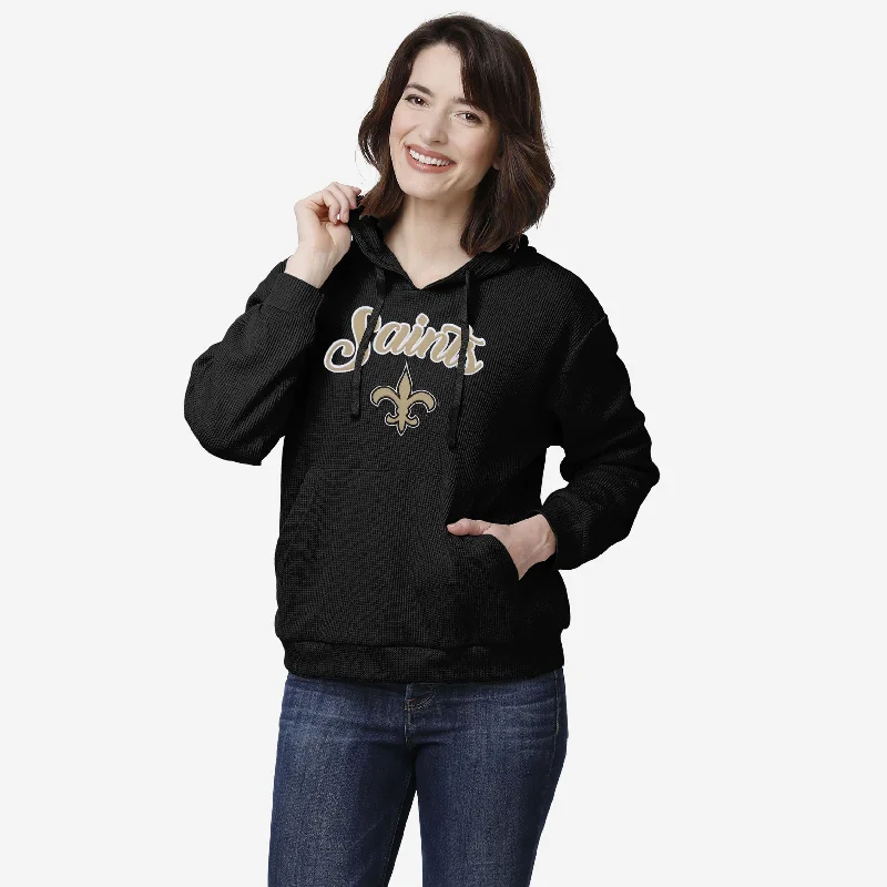 New Orleans Saints Womens Waffle Lounge Sweater Soft Cozy Warm