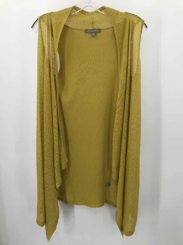 Pre-Owned Neiman Marcus Yellow Size XS Sweater Stretchy Elastic Breathable